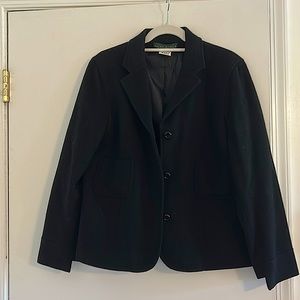 Harve Benard black wool blazer style jacket
